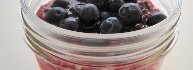 Dessert in a Jar: Berry Lemon Goat Cheese Cheesecakes